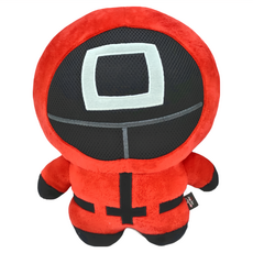 魷魚遊戲 靠枕 31 x 22 x 15cm 管理者造型 柔軟舒適 居家裝飾, 管理者