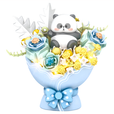 LoZ 微型積木小耙花束 LOZ7303 9.5 x 7 x 9.5cm 191片, 藍幽夢, 1盒