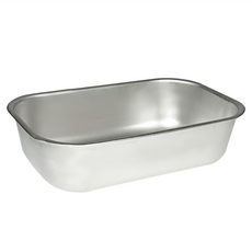 生活King 304不鏽鋼多用途保鮮烤盤 烤模 19.6x12x4.6cm 台灣製, 1個, Silver