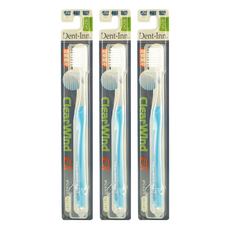 Dent-Inn 絢麗潔淨牙刷 軟毛 舒適窄頭深入臼齒徹底清潔 超極細毛深入牙齦溝清除污垢, 1入, 3支