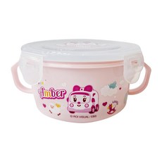 ROBOCAR POLI 波力 不鏽鋼雙耳隔熱碗 KS-8603AB 15.5 x 13.5 x 7cm 400ml, 安寶, 1個