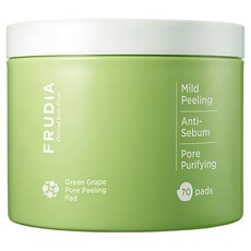 FRUDIA 台灣公司貨 有拭無孔 青葡萄毛孔潔淨調理棉片, 70片, 1罐