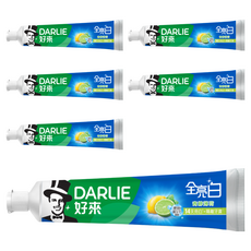 DARLIE 好來 全亮白青檸薄荷牙膏 微晶隔離 SWA因子, 140g, 6條