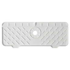 UTOOKII 水龍頭瀝水置物矽膠墊 防濺, 1層, 白色, 1個