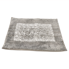 曼切斯特 吸水絨毛地墊 超細纖維+TPE防滑, 淺灰色