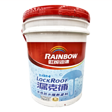 RAINBOW 虹牌油漆 NO.424 漏克補水性防水隔熱塗料, 象牙色, 18.925L, 21kg, 1桶
