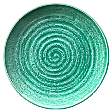 綠瓷皿 日本製 10吋(37 x 26.5 x 3.5cm) XL081226-21 1個, 綠色