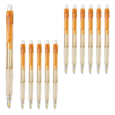 PILOT 百樂 透明自動鉛筆 H-185N 橘色 0.5mm, 12支