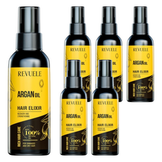 REVUELE 摩洛哥果油護髮噴霧, 恢復和強化, 100%天然油, 適合受損和乾燥髮質, 120ml, 6瓶