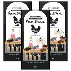 Chogong 朝貢 5KM 元氣營養肉泥 犬貓用, 含黑藜麥, 含褐藻糖膠, 單包分裝, 烏骨雞口味, 56g, 3袋