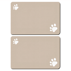 毛皇上 造型硅藻泥地墊 60 x 40cm, 咖啡長方形, 2個