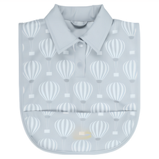 Bjallra OF SWEDEN 瑞典比亞拉 防水圍兜 - 翱翔熱氣球藍, 熱氣球藍, 1個