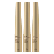 THE FACE SHOP 菲詩小舖 fmgt 黃金膠原蛋白眼線液 5.5g, 黑色, 3支