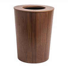 HOLA 和樂家居 木紋垃圾桶 900g 9L, 胡桃