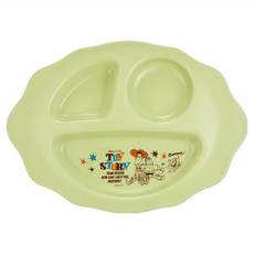 nishiki 錦化成 玩具總動員兒童餐盤, 26 x 19cm, 綠色 + 花邊, 1個