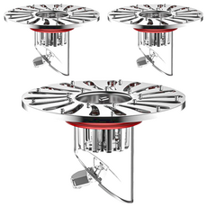 防臭地漏芯 銀色 7.2 x 5cm 有效防臭防蟲 安裝簡便, 3個