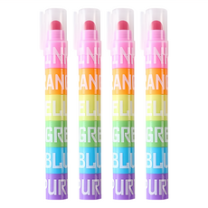 indi.k 彩虹柔和蠟筆 套裝, 6色, 4支