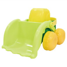 Toyroyal 樂雅 鏟沙車 高透明度容器 耐摔不易破 輕巧易抓握, 青蘋果綠, 1入