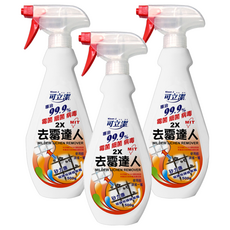 Klean J 可立潔 2X去霉達人, 專治99.9%霉菌細菌病毒, 矽利康磁磚縫隙除霉, MIT台灣製造, 500g, 3瓶