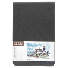 POTENTATE 遵爵 水彩手帳本, 黑色, 1本