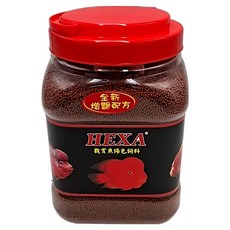 HEXA 海薩 觀賞魚揚色飼料 溪魚 血鸚鵡 花羅漢 揚色增豔 1kg 罐裝, 1罐