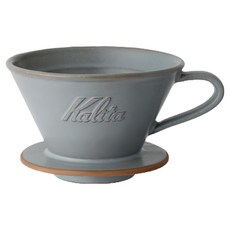 Kalita 185系列 美濃燒陶瓷蛋糕濾杯, 1個, 砂藍色, 500ml