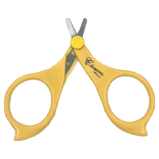 BELLE MADAME 貝麗瑪丹 嬰兒安全剪 CR120 不鏽鋼材質 樹脂材質 安全好握 方便清潔, 黃色, 2個