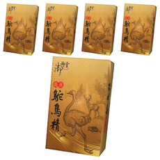 御典堂 龜鹿鴕鳥精膠囊 獨特精粹 提供全面營養, 30顆, 5盒