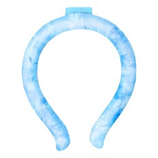 戶外運動隨身冰涼脖頸圈降溫解暑神器 漸變藍 夏季必備, L, 1個