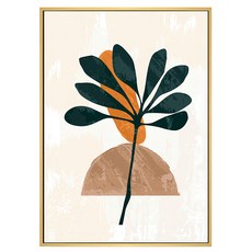 Boluo 菠蘿選畫所 幾何小土堆掛畫, 40 x 30cm, 木色框