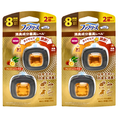 febreze 風倍清 夾式車用出風口消臭芳香劑 2個, 5ml, 2組, 清新柑橘