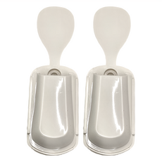 KM 吸盤式飯匙收納架 14 x 4.5cm, 白色, 2個