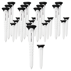 MELE LINKS 低摩擦凸點設計 高爾夫球Tee 球座球釘12件組, 白色, 1組