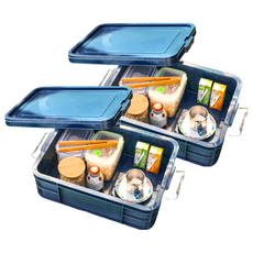 KEYWAY 聯府 強固型掀蓋整理箱 YKK212, 藍色, 2個