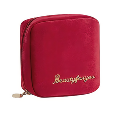 Sunday Life 輕奢質感化妝包 收納包中包, 紅色, 小號