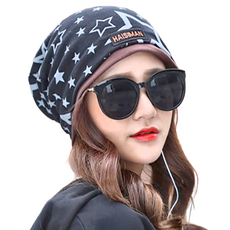 捷華 滿天星套頭帽, 黑色, 均碼(頭圍56~60cm)