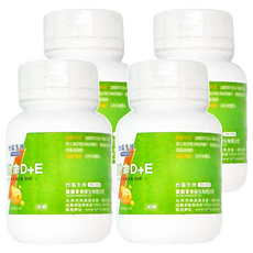TAIYEN 台塩生技 維他命D + E複方膠囊 30顆/瓶, 12.87g, 4瓶