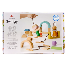 Ed.Inter 創意串串積木 20個積木 4條繩子 3歲以上, 1盒