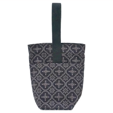 in Blooom 印花樂 日日 小提袋 棉質 17 x 20 cm、提把：12 cm, 紳士黑色, 1個