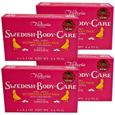 Victoria SWEDEN 越橘蛋白面膜皂 70g 瑞典身體護理 乳木果油蜂蜜越橘, 280g, 4盒