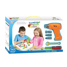 TuLeHui 17mall 電鑽積木手提箱4in1工具遊戲組, 1組, 混和顏色