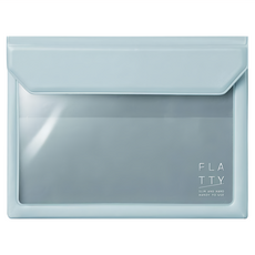 KING JIMFLATTY 多用途收納袋, 超薄輕量設計, 耐用堅固背板設計, 吸磁釦設計, 前方透明設計, A6, 1個