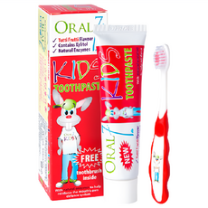 ORAL7 口立淨 酵素護理兒童牙膏 含四大健康唾液酵素 含氟1 000ppm 不含酒精/色素/SLS/三氯沙/糖, 6歲以上, 50ml, 1組