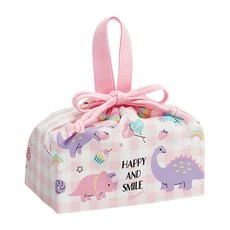 Skater 束口式便當袋收納袋, 1個, HAPPY AND SMILE