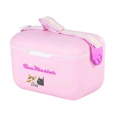 A&R 吾家有貓之馬卡色系 戶外手提肩背保溫保冷箱, 粉紫色, 21L