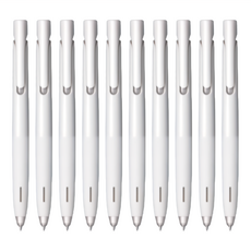 ZEBRA 斑馬牌 Blen 原子筆, 舒適書寫, 減震, 無縫設計, 黑色墨水, 10支