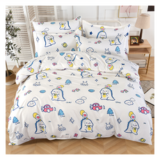 Blue Cat 藍貓 銀離子抗菌薄被套, 蠟筆恐龍