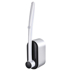 拋棄式壁掛馬桶刷套裝, ABS材質,附贈海洋香刷頭替換*1, 黑色, 1組