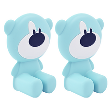 vanibaby 小熊矽膠安全門檔 避免寶寶被門夾到手, 顏色隨機, 2個