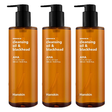 Hanskin AHA 去黑頭深層清潔卸妝油 - 300ml, 3瓶
